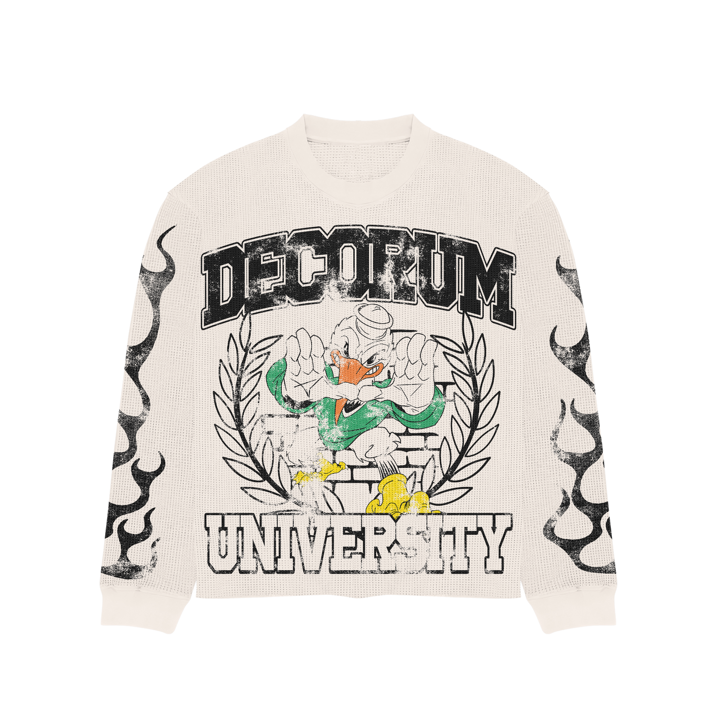 Decorum University Waffle Long-sleeve