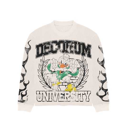 Decorum University Waffle Long-sleeve