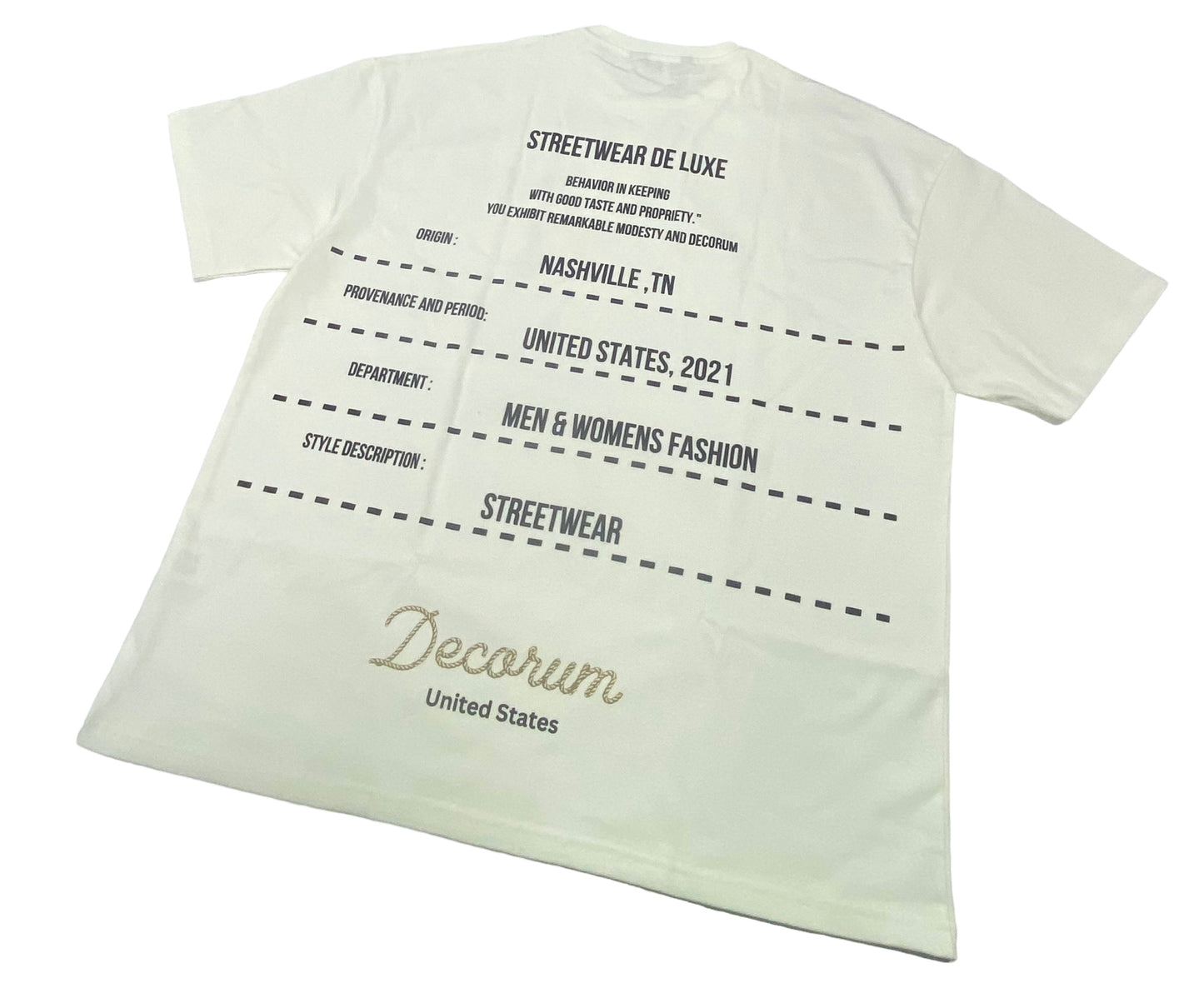 Decorum Streetwear De Luxe Tee